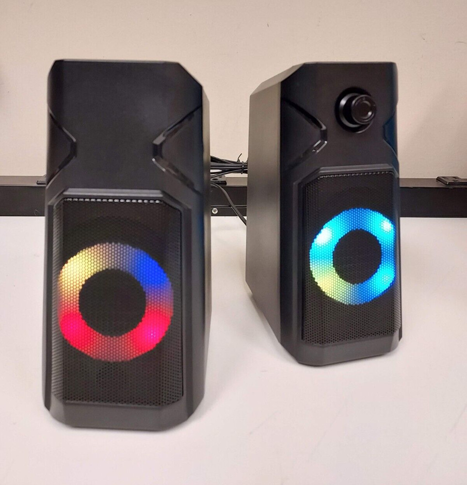 Inland RGB Computer Speakers SK204 Black