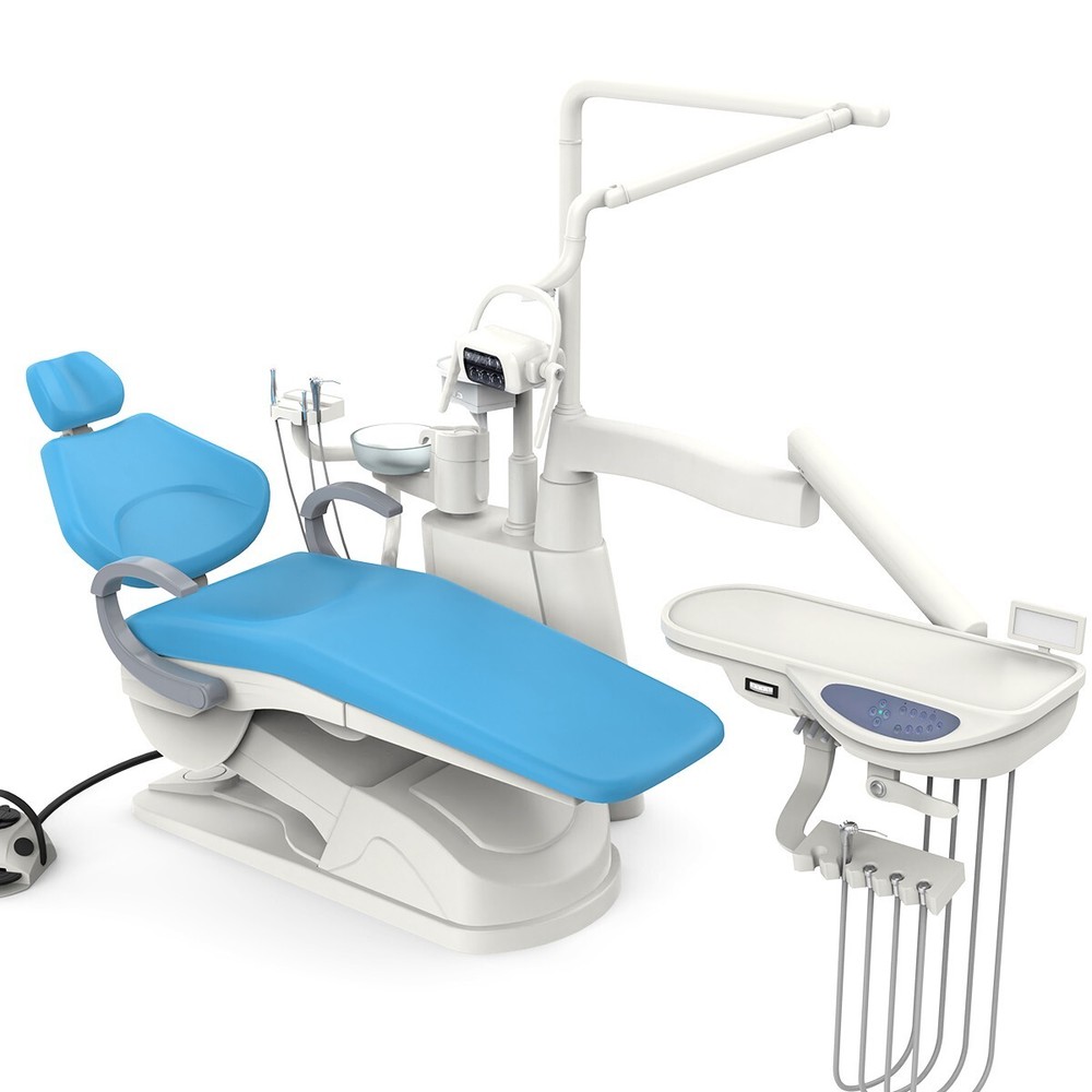 FDA Dental Chair Large Size Unit Computer Controlled DC Motor Luxury PU Leather
