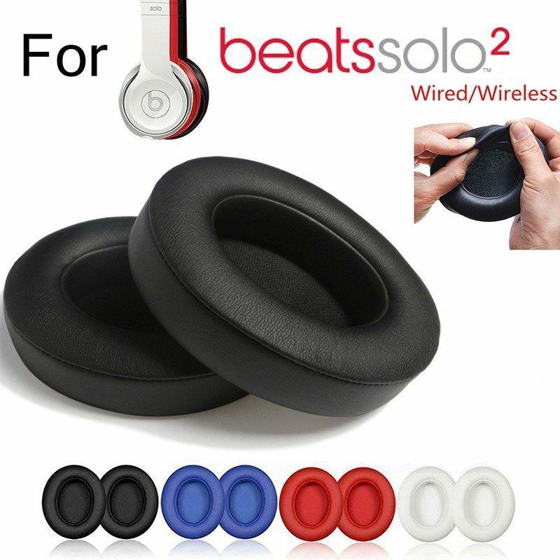 2 Replacement Ear Pad Cushion for Beats by Dr Dre Solo 2.0 Wireless/Wire Headset