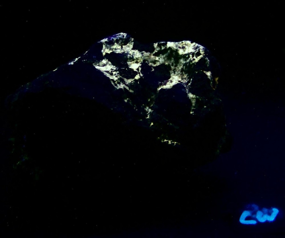 Fluorescent Yellow Calcite Specimen from Aguila AZ