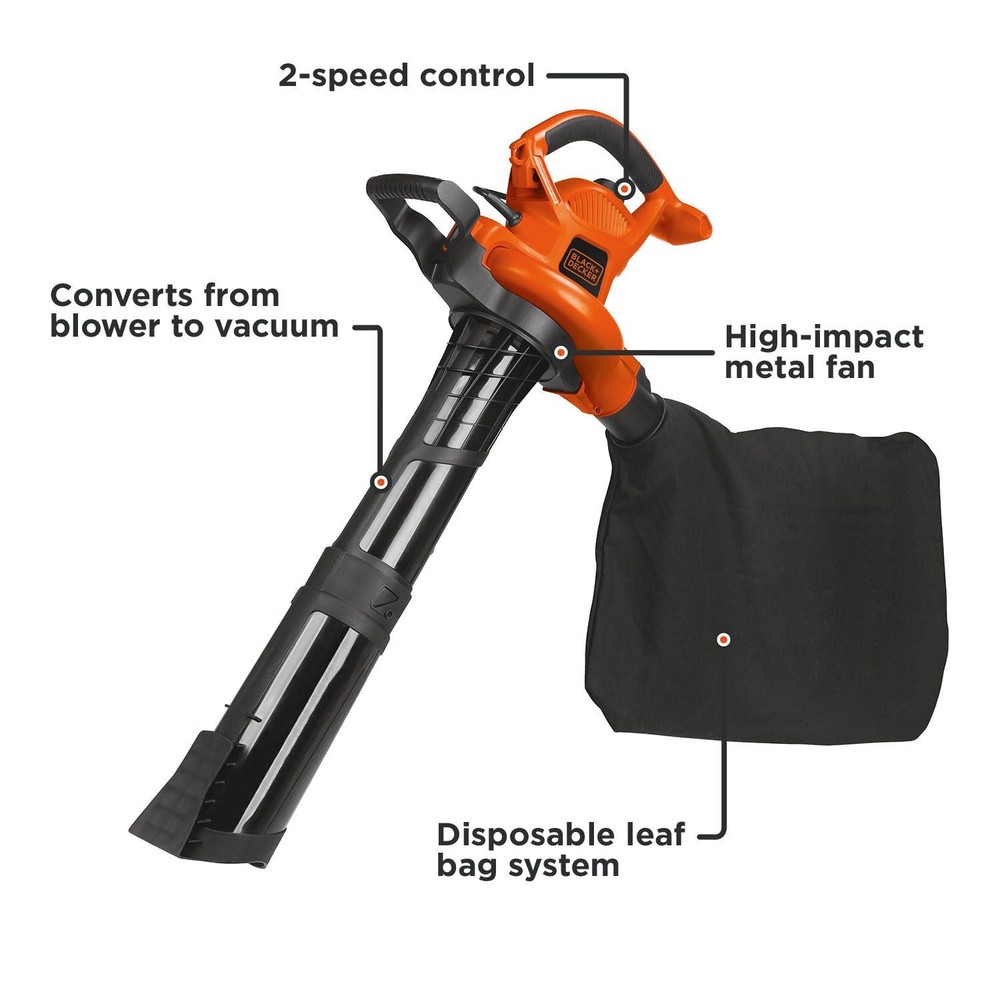 BLACK+DECKER High Performance Blower/Vac/Mulcher - BV6000