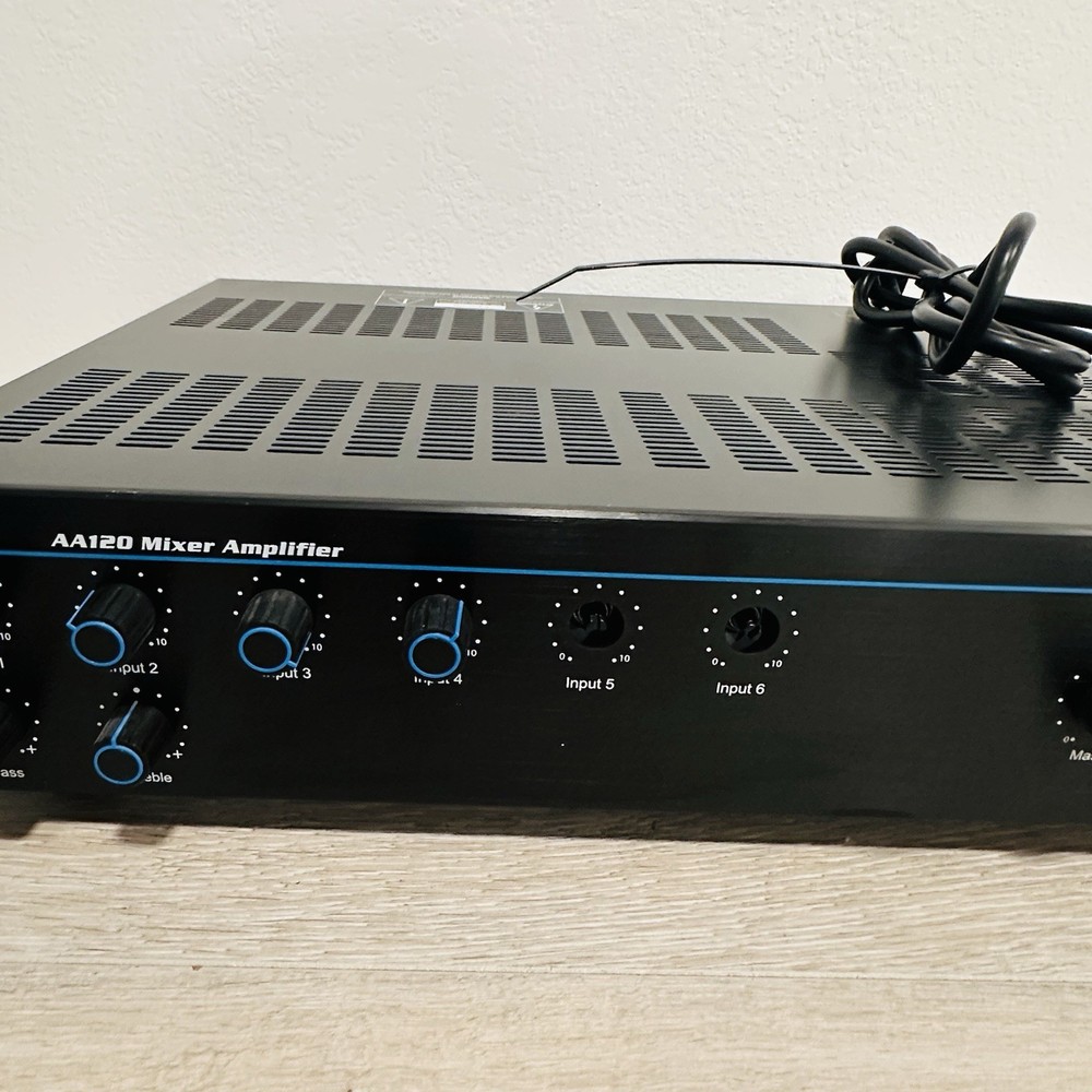 Atlas Sound AA120 120W 6 Input Amplifier-Its missing two knobs