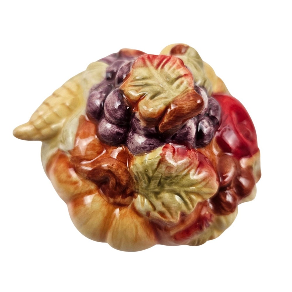Cracker Barrel Serve Ware Creamer Lidded Sugar Cornucopia Thanksgiving NIB