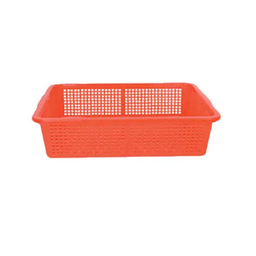 Thunder Group PLFB005 14-1/4" x 11-1/4" Stackable Plastic Collander/Basket
