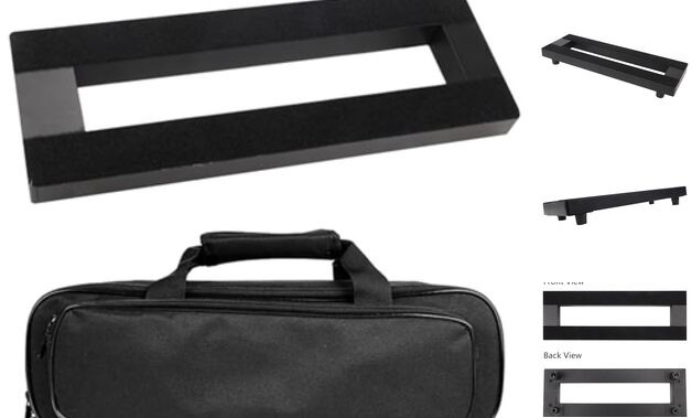 Mini Pedal Board Aluminum Alloy 15" x 5" with Case