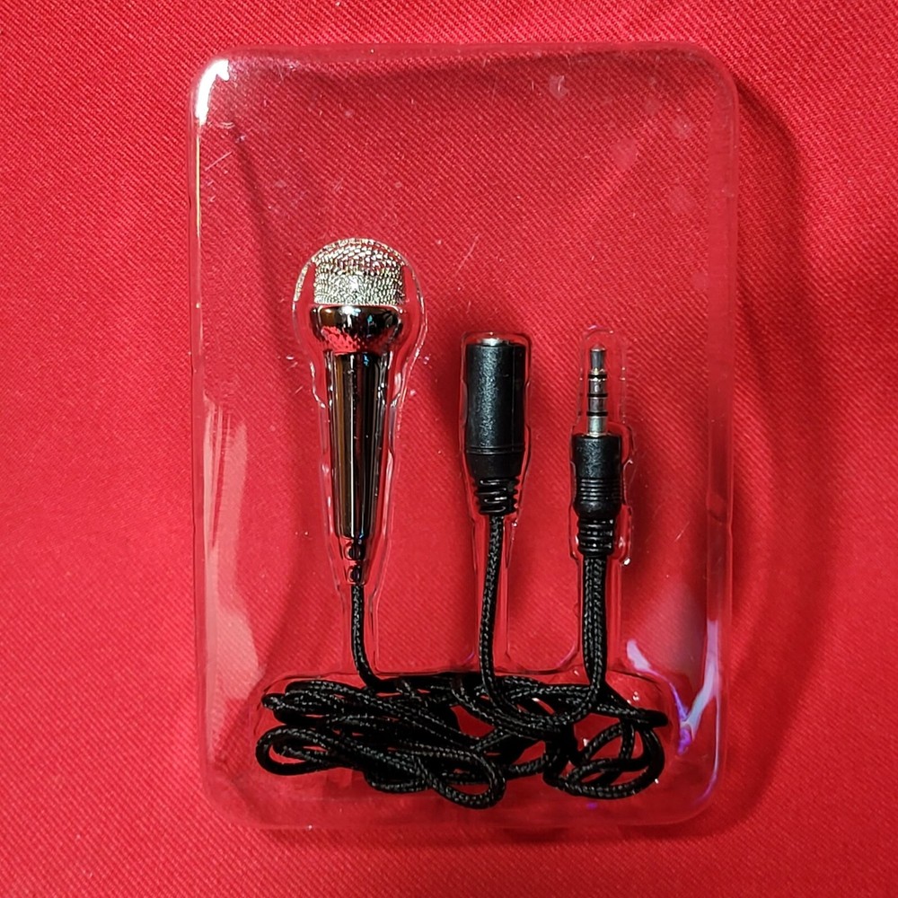 Kikkerland Mini Karaoke Microphone Sing Record & Share