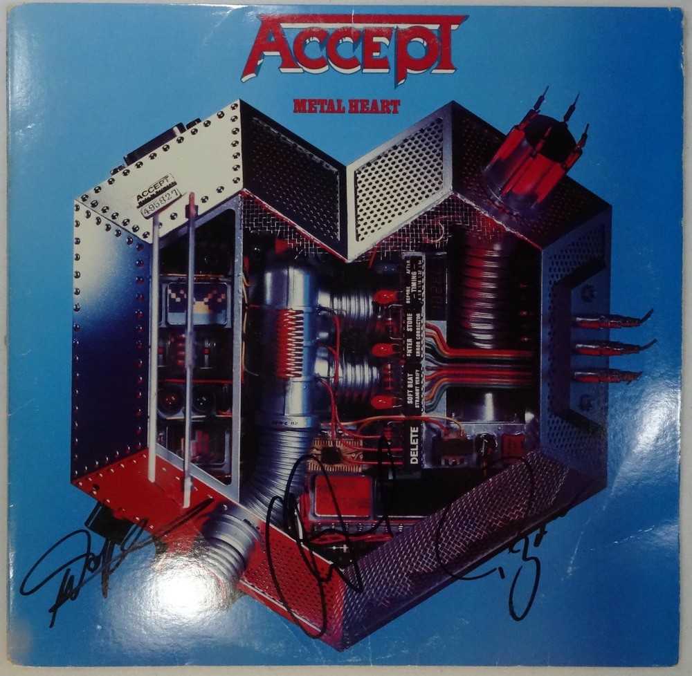 SIGNED ACCEPT WITH UDO AUTOGRAPHED 12" LP CERTIFIED AUTHENTIC JSA COA # EE99120