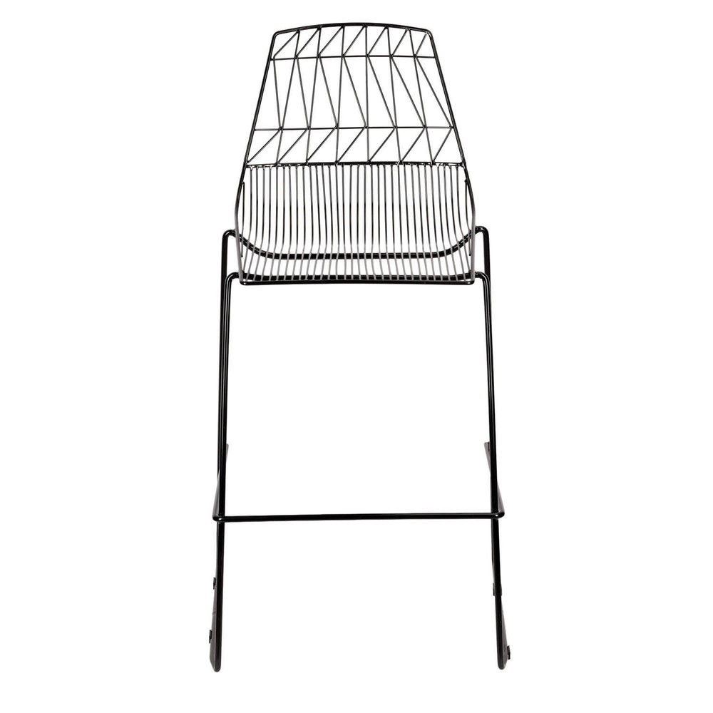 30" Benton Wire Bar Stool Steel Frame by Chivari