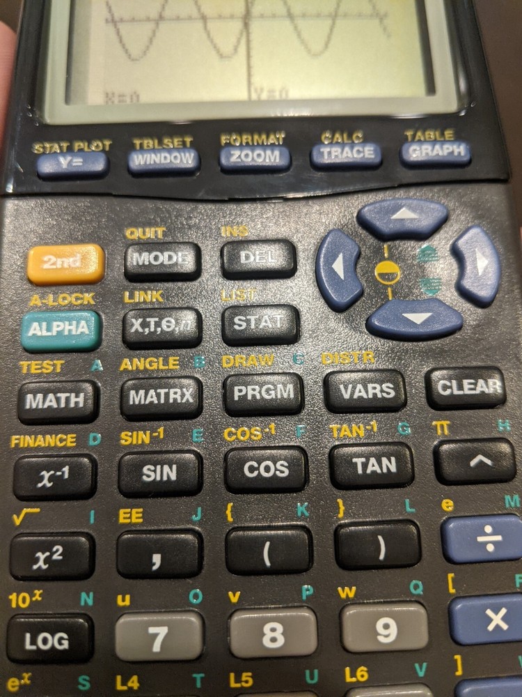 NWOB TI-83 Calculator Texas Instruments Black