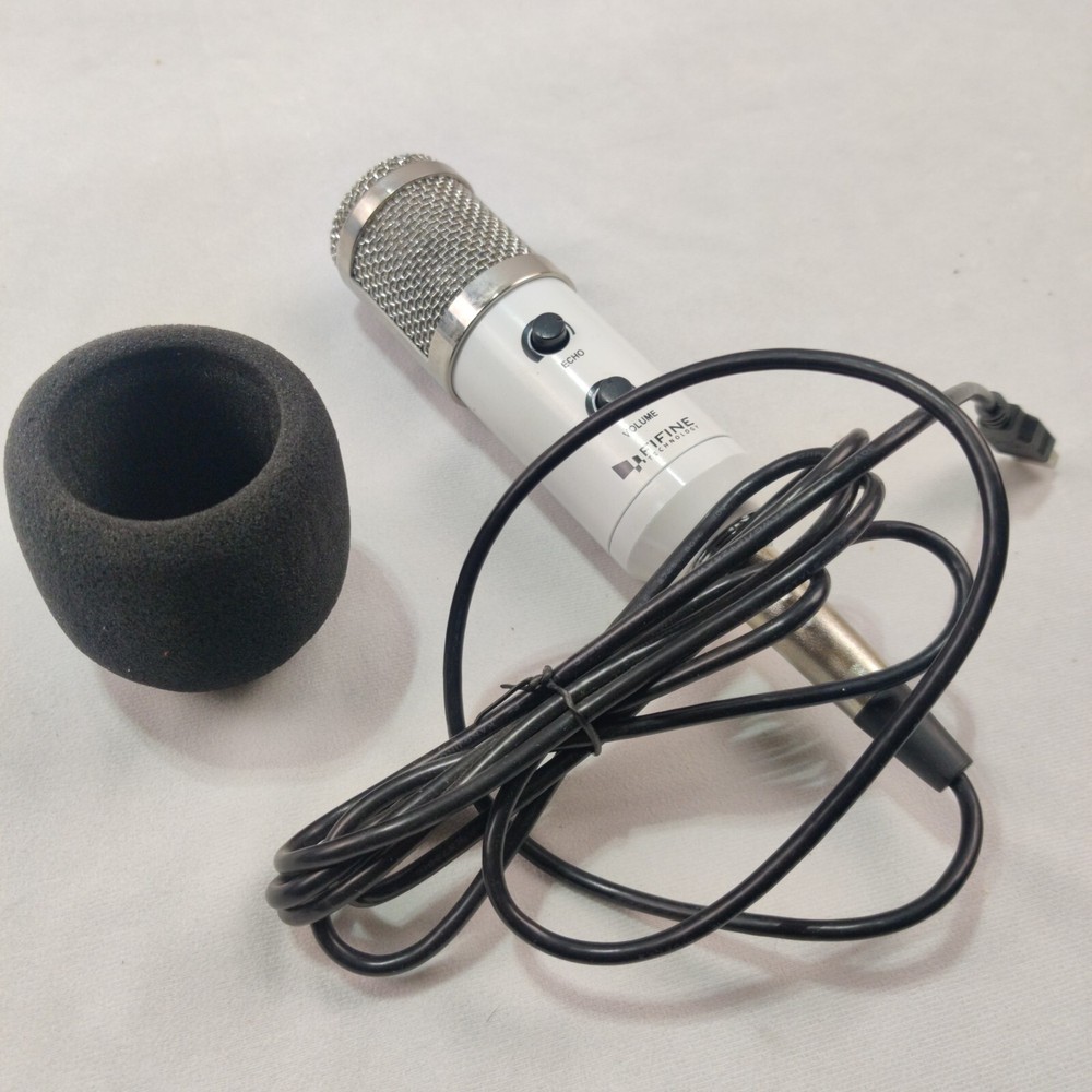 Fifine Microphone USB Socket Suitable for PC Macbook White