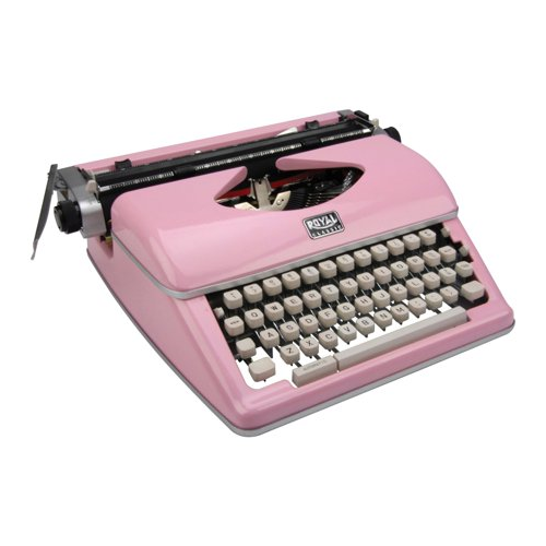 Royal Classic Manual Typewriter Pink