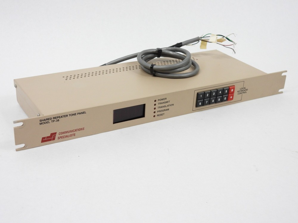 CSI Communication Specialists TP-38 Shared Repeater Tone Panel (good condition)