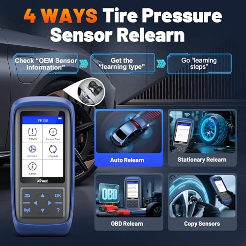 TP150 TPMS Programming Tool with 2PCS Sensors - Universal TPMS Scanner
