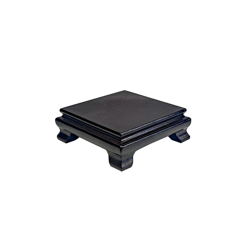 2" Dark Brown Wood Square Shape Display Stand Riser Easel ws4141A