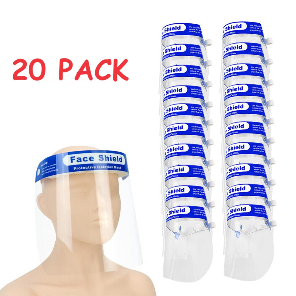Face Shield-Protection-Woodworking, Yardwork, various Construction ( 20- Pack)