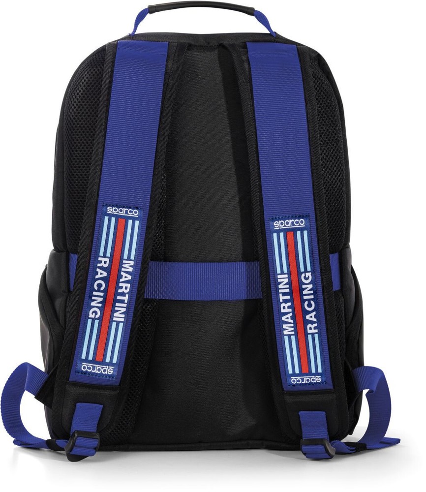 Sparco Martini Racing Super Stage Rucksack Backpack Bag Black/Blue