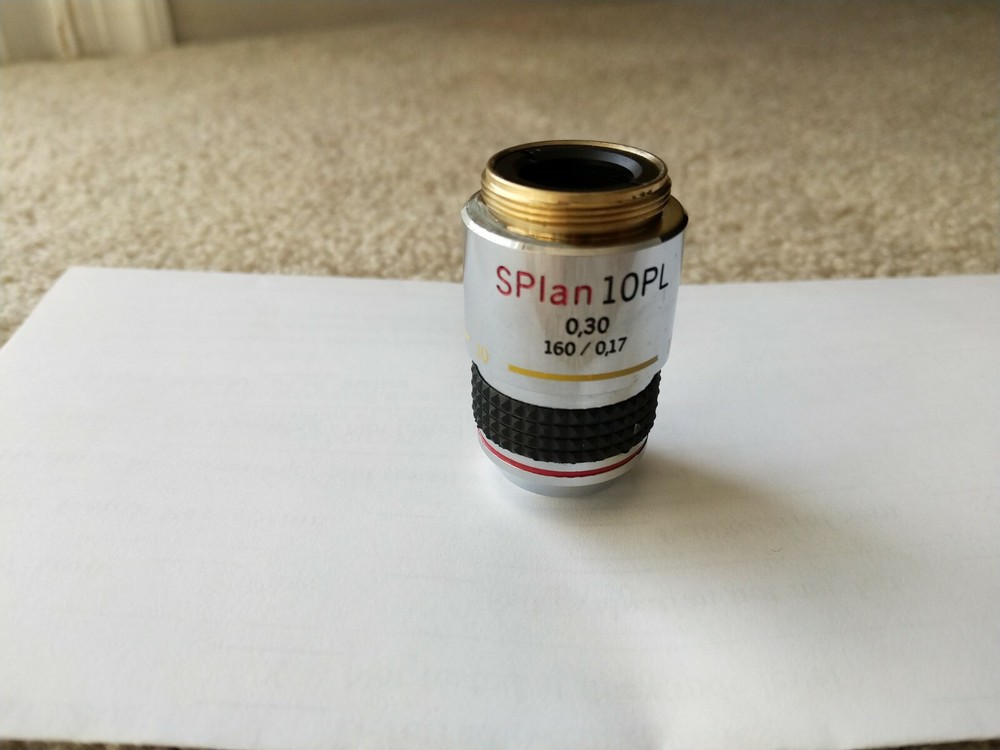 Olympus SPlan 10PL 0.30, 160 / 0.17 Phase Contrast Microscope Objective