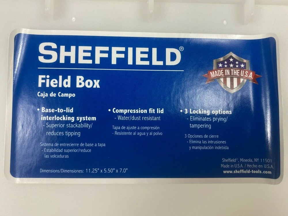 Field/Ammunition Box w/Compression Fit Lid & 3 Locking Options! Artic White!