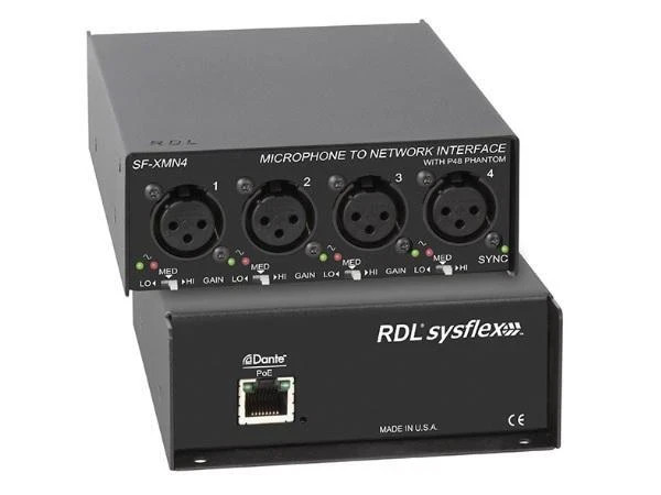 RDL SF-XMN4 Microphone to Network Interface - New Open Box