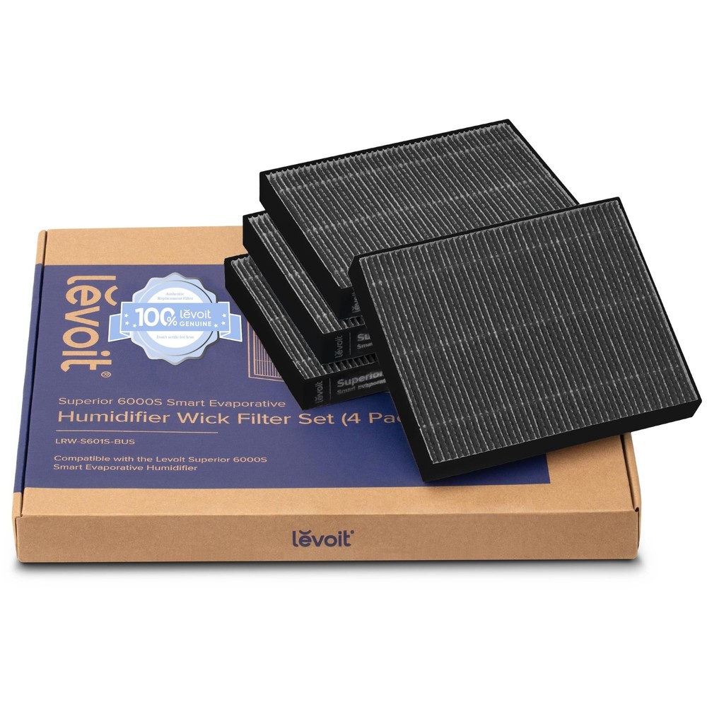 LEVOIT 4-Pack Replacement Filters for Superior 6000S Smart Evaporative Humidi...
