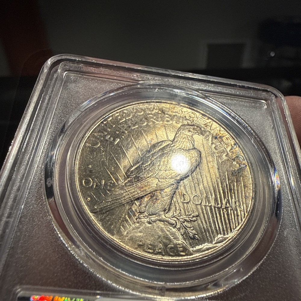 1934-D Peace Dollar PCGS MS62 Toned Better Date $1