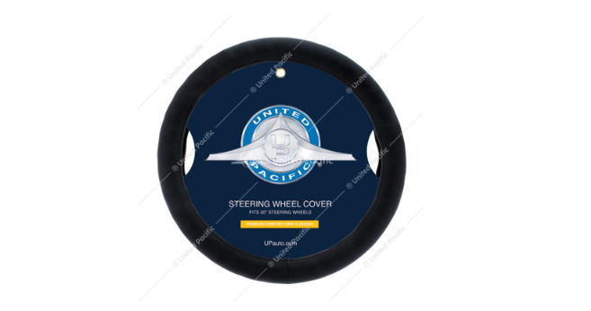 20" BLACK STEERING WHEEL COVER