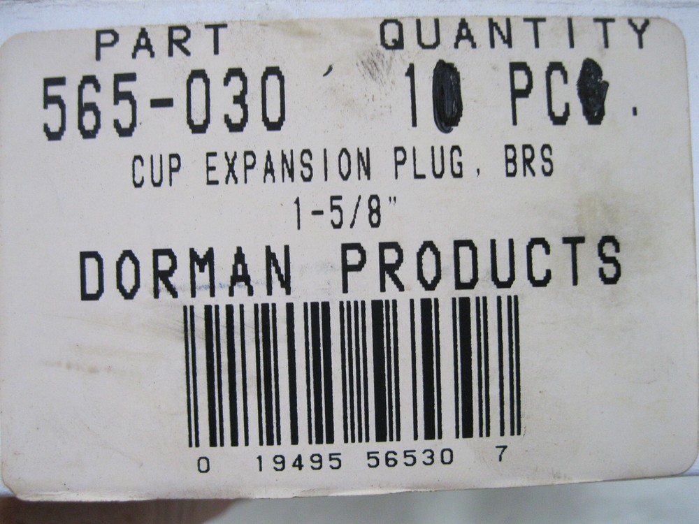 Engine Core Plug-Expansion Plug Dorman 565-030