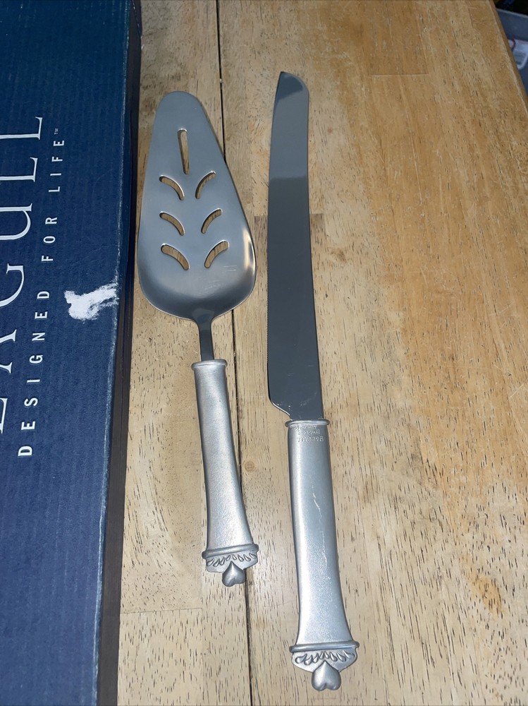 SEAGULL Cake Knife & Server Set in Box