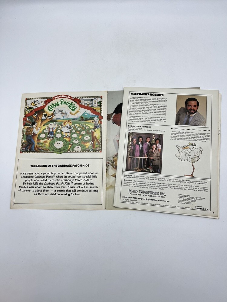 Cabbage Patch Kids Butterick design Lot. A2