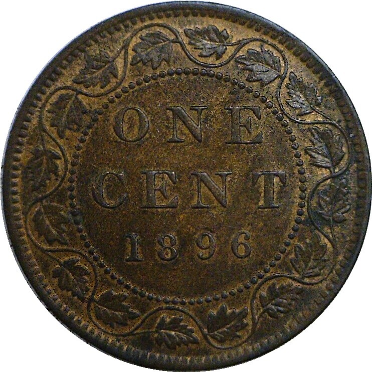 1896 1C Canada Large Cent Victoria Uncirculated