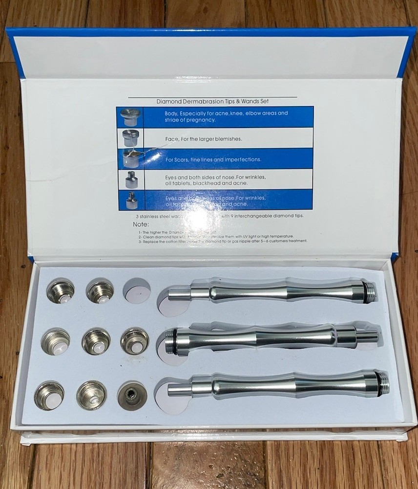 Microdermabrasion Diamond Tips Replacements & Wands, Dermabrasion Head MISSING 1