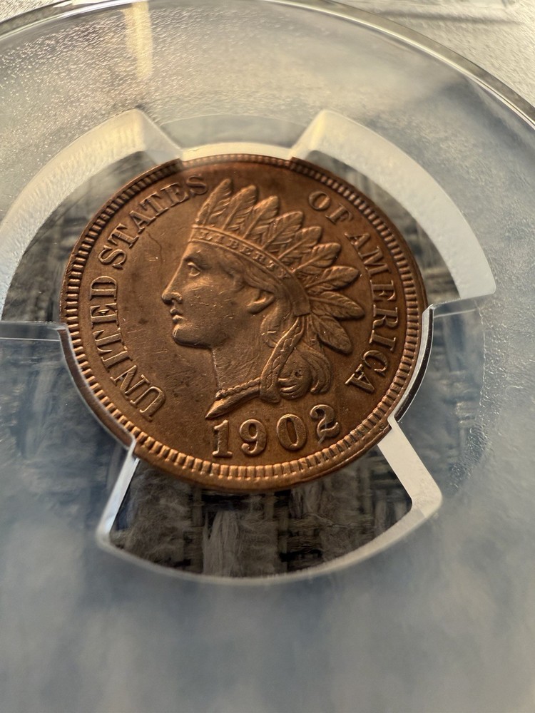 🪙 1902 INDIAN HEAD CENT – PCGS CERTIFIED 🪙about Uncirculated Coin |