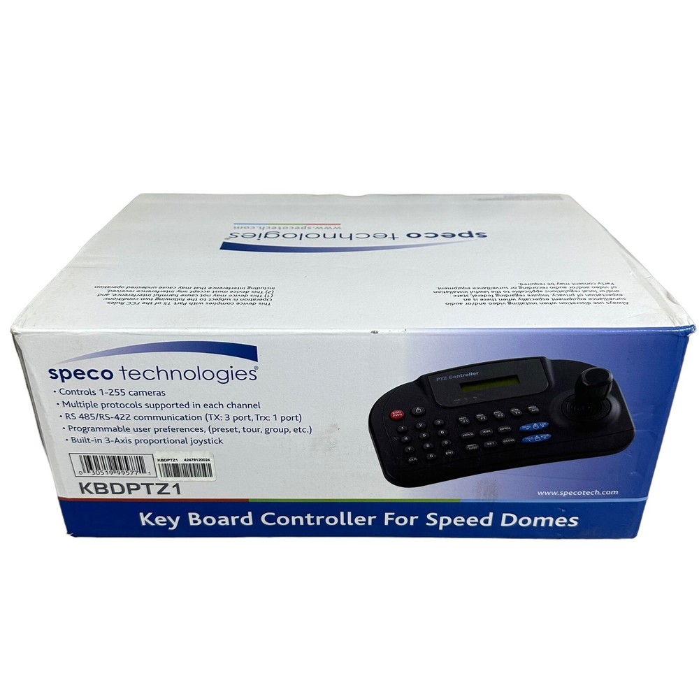 SPECO KBDPTZ1 KEY BOARD CONTROLLER FOR SPEED DOMES Untested AS IS *Read*