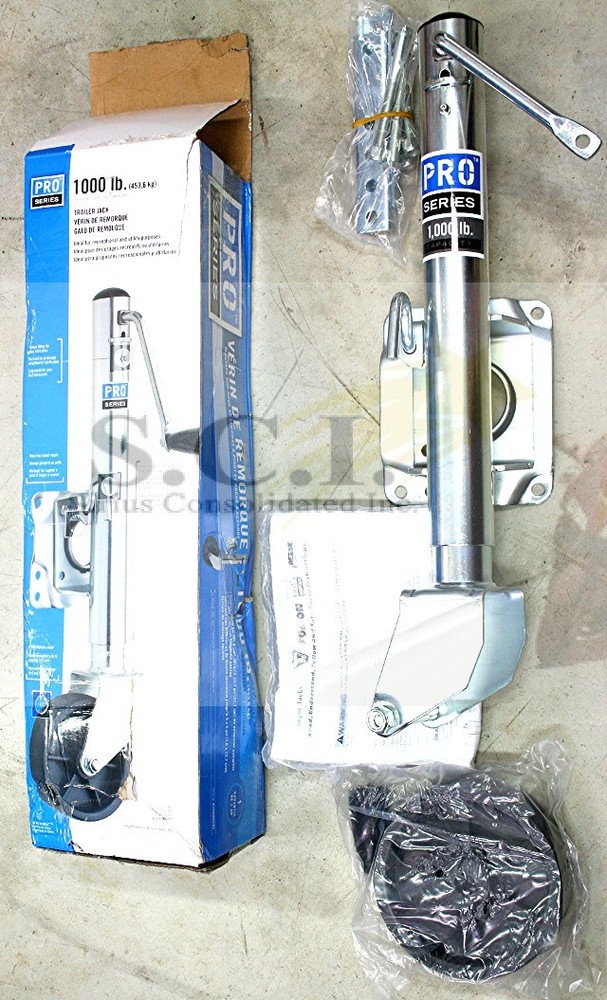 FULTON ECLIPSE TRAILER JACK 1000LB ADJUSTABLE ROLLING SWIVEL TRAILER JACK