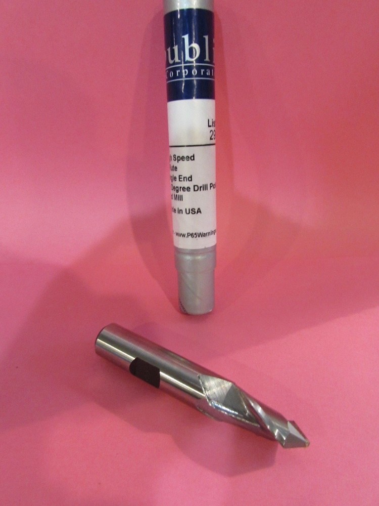 1" DRILL POINT END MILL--REPUBLIC DRILL--U.S.A.