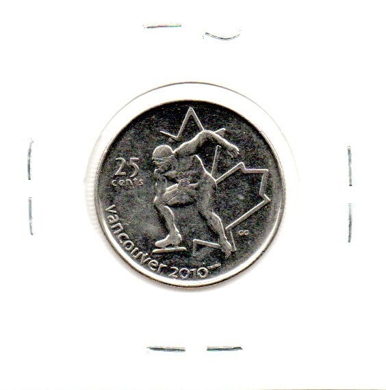 2009 design 2 Canadian 25 Cent Quarter circulated