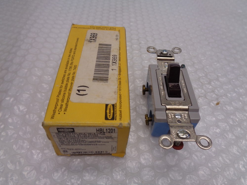 HUBBELL HBL1201 SWITCH BROWN NSMP