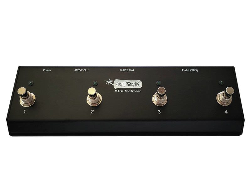 ActitioN 4 Button Universal USB+DIN Programmable MIDI foot controller footswitch