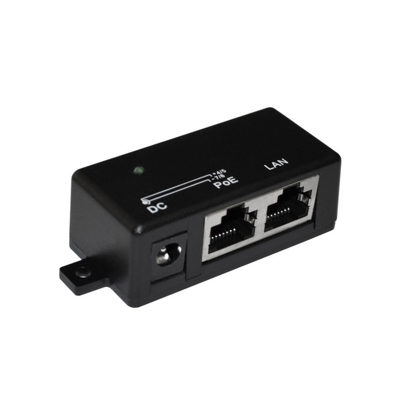 Gigabit Passive PoE Power Injector Compact Size 3~48V 1A