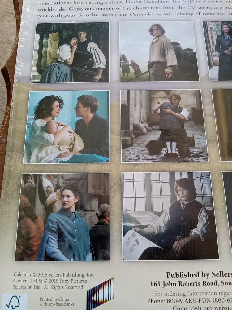 Outlander 2019 Calendar