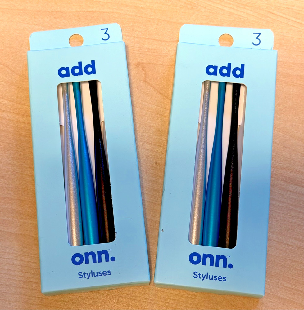 ADD ONN. STYLUSES - 3 PER PACK - TOTAL OF 6