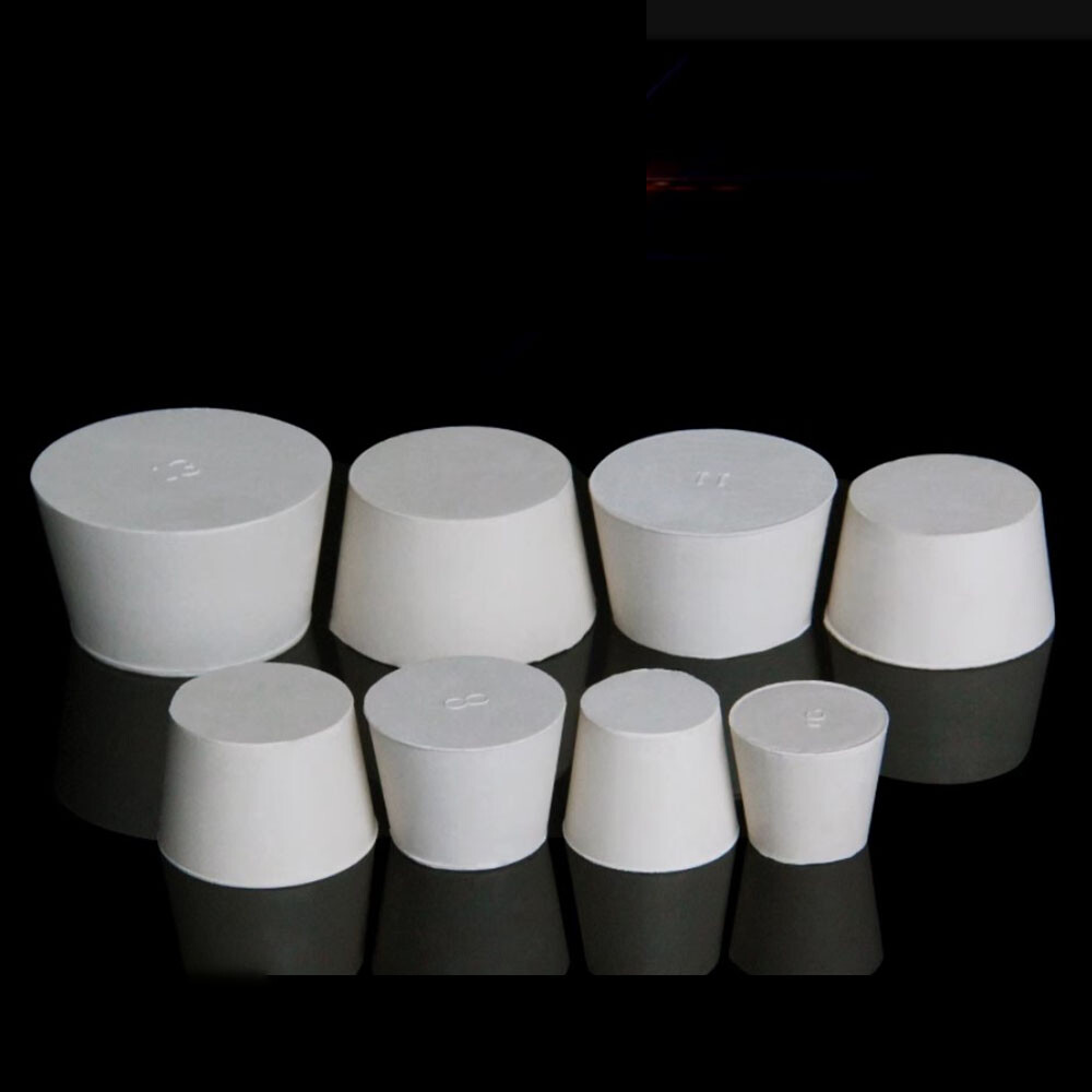 Solid Rubber Stopper Laboratory Engine Seal Flask Tapered Tube Plug Various Size