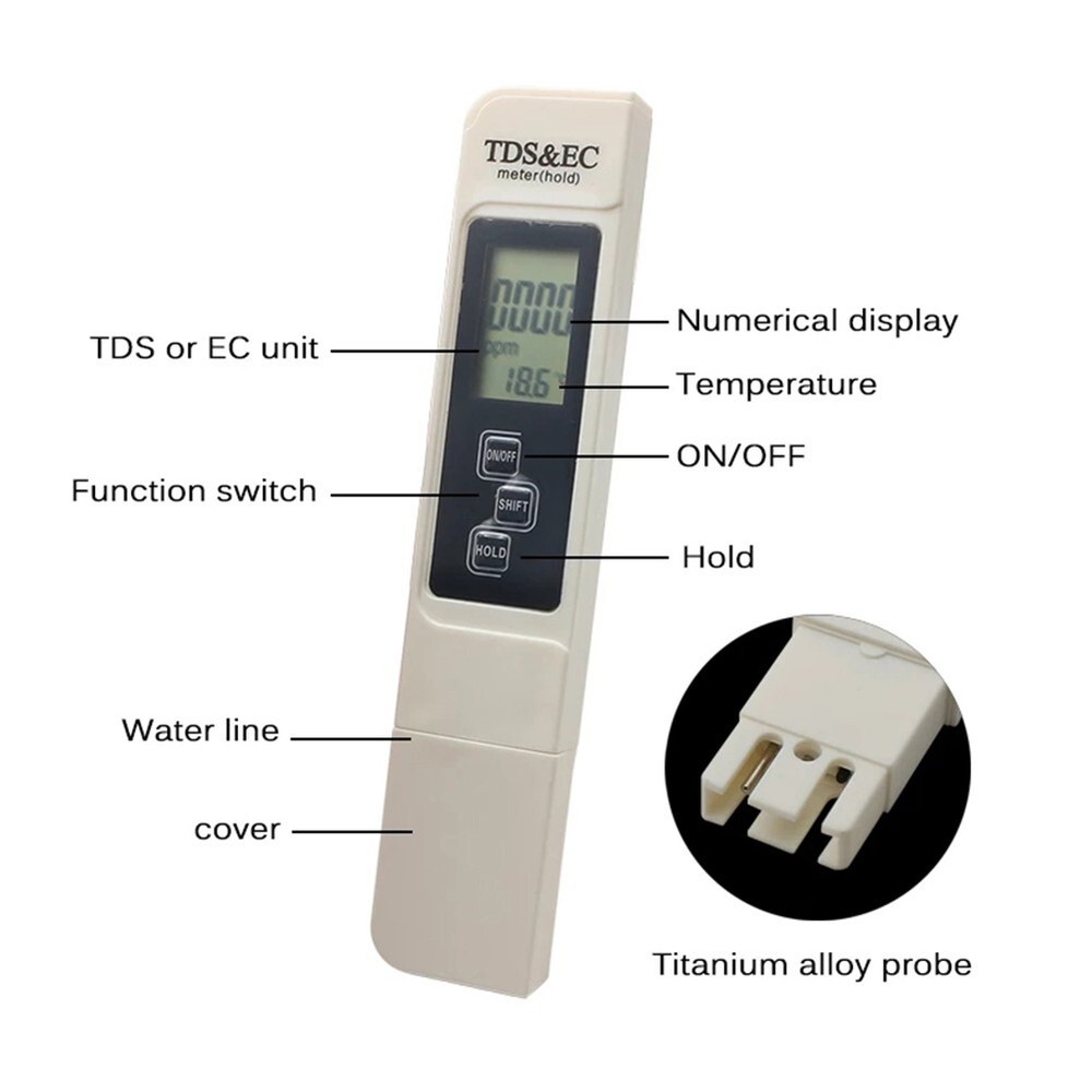 Salinity Temp Tester Measuring Meter Portable Salt Water Testing Tools