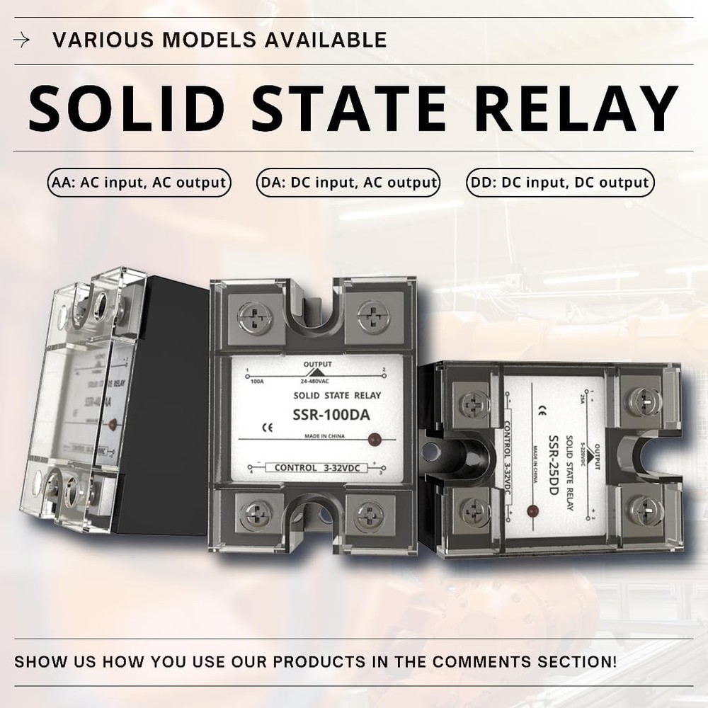 Single Phase SemiConductor Relay Module SSR80DA 332V DC Load 24480V AC