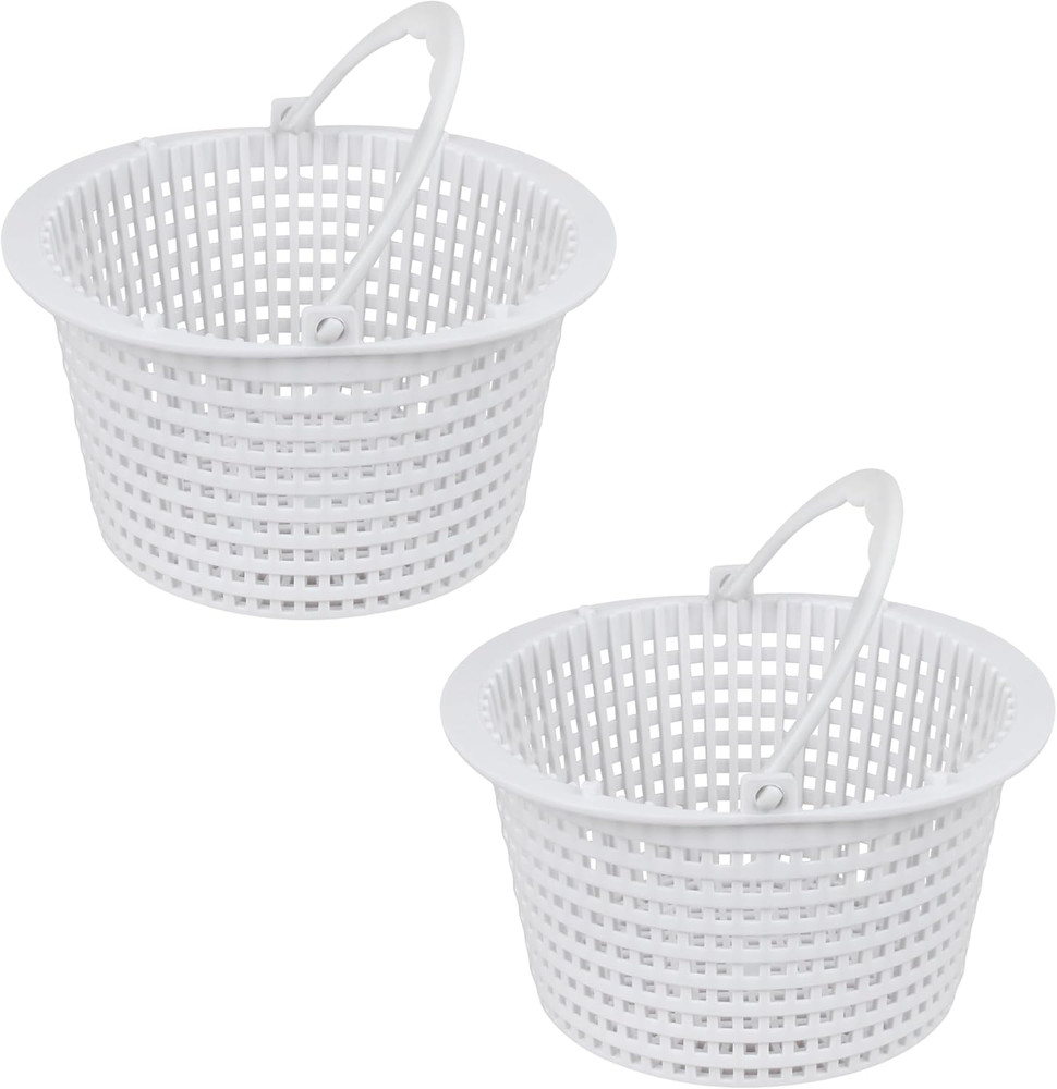 2-Pack Above-Ground Pool Skimmer Replacement Baskets with Handle for Hayward