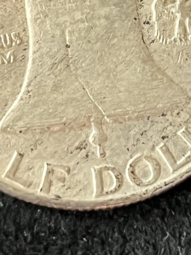 1959 Denver Franklin Half Dollar 90% Silver Circulated