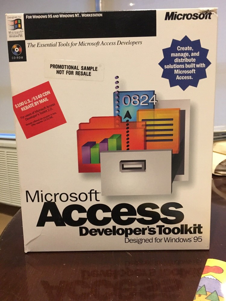 Authentic Microsoft Access Windows. Version 7.0 DBMS Developers Toolkit. NFR.