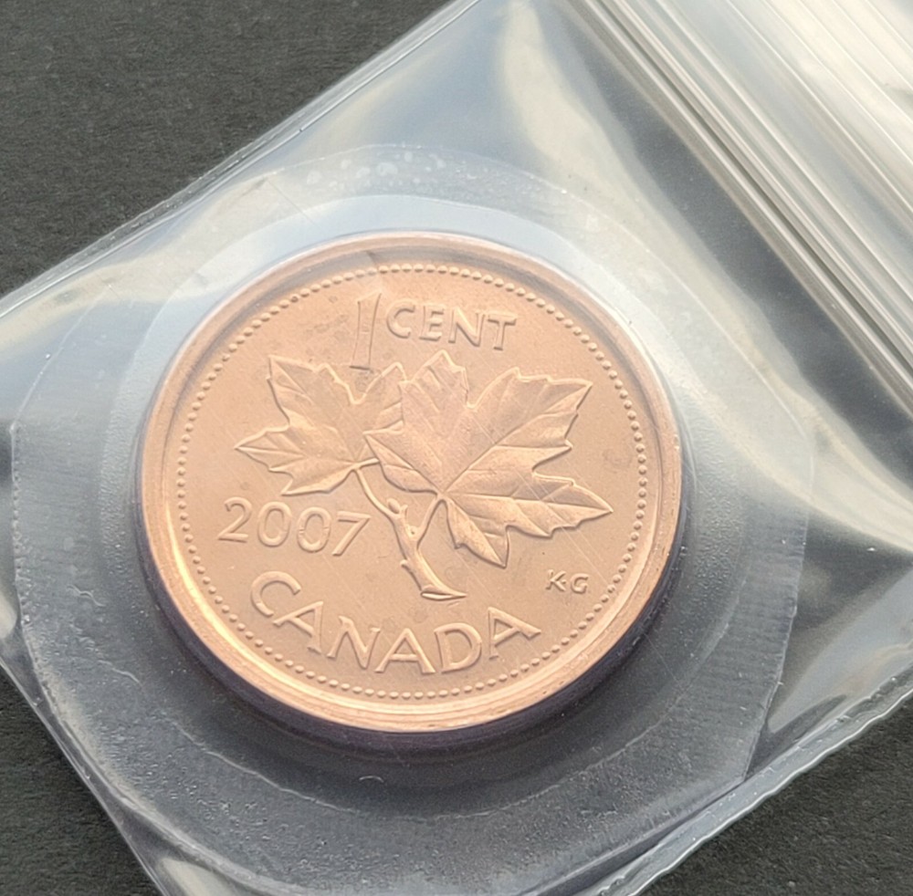*** CANADA ONE CENT 2007 LOGO SEALED *** NON MAGNETIC ***
