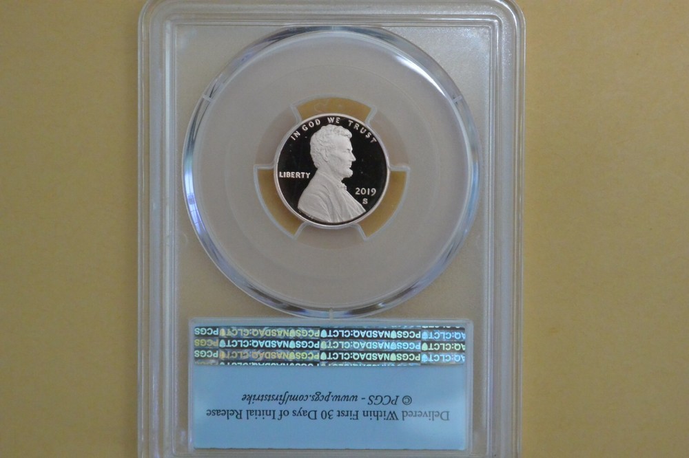 2019 S 1C Lincoln Cent PCGS PR69DCAM First Strike Shield
