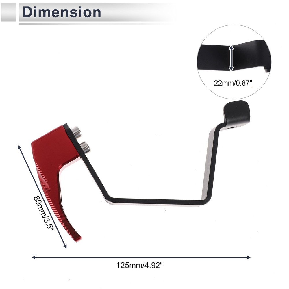 Motorcycle hook for hanging 1pc red 125mm